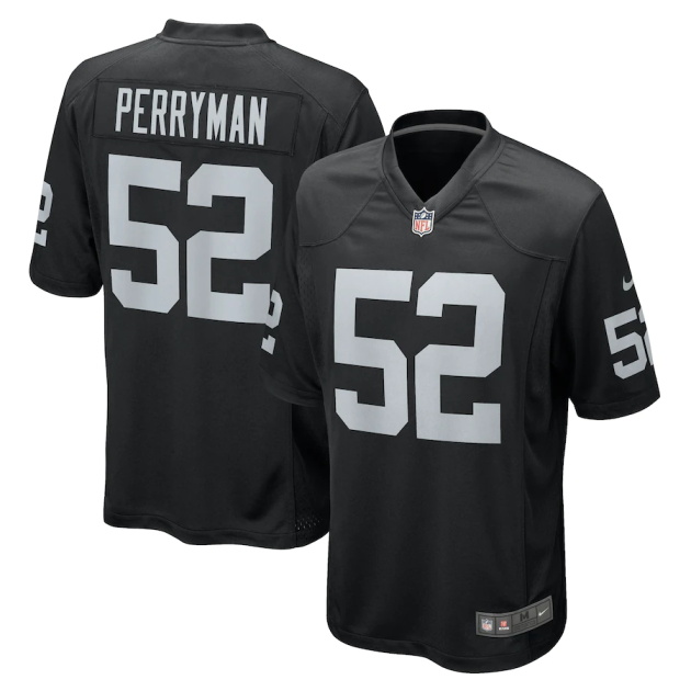 mens nike denzel perryman black las vegas raiders game jersey